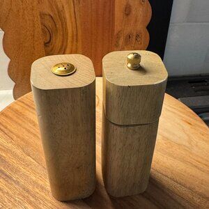 Studio McGee for Threshold Wooden Salt and Pepper Grinder Set
